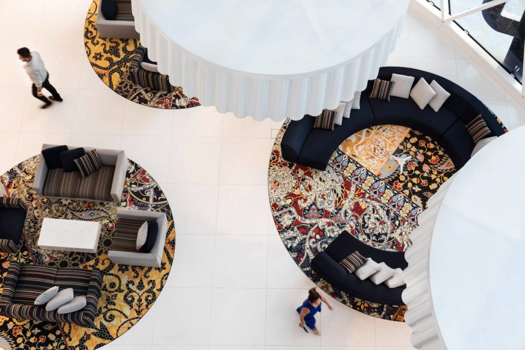 For a Maximalist approach, don't be afraid to mix patterns like this interior by Marcel Wanders